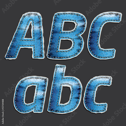 Jean Alphabet Set 1