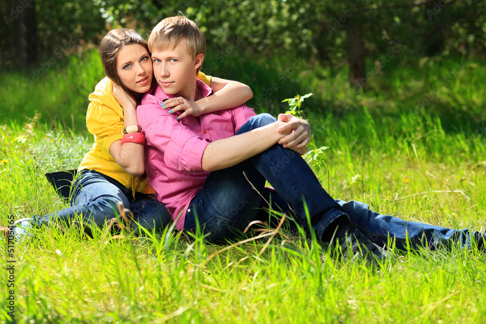 Fototapeta premium cute couple