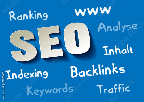 SEO Papier Hintergrund Blau