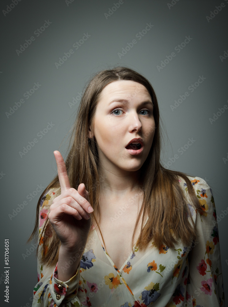 Fototapeta premium woman having an idea