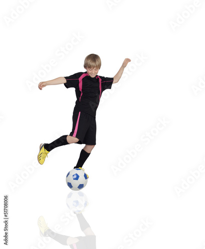 Preteen playing soccer © Gelpi