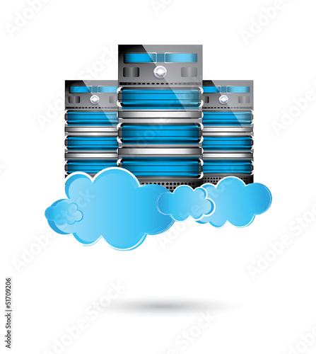 Servers datacenter,cloud computing concept