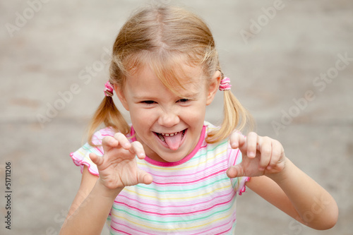 Quadro em tela Portrait of happy child