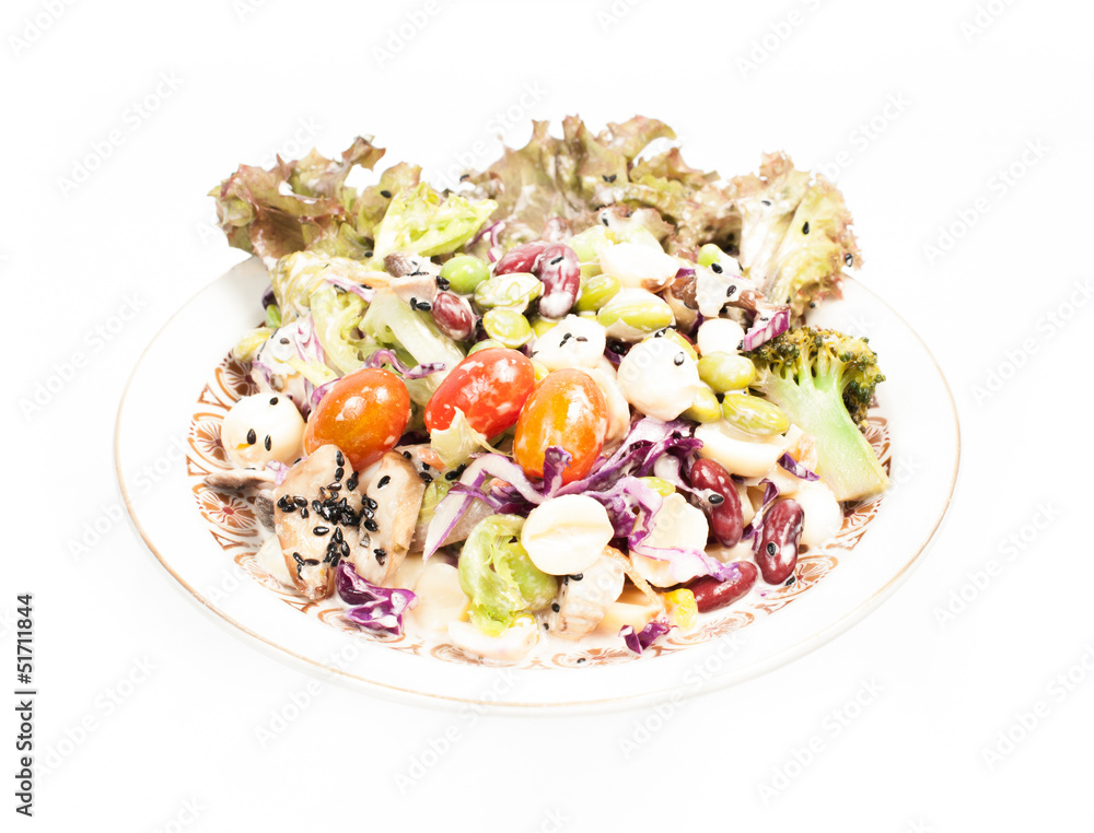 Caesar Salad isolated on white Caesar Salad isolated on white