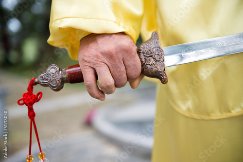 Canvas Print Chinese sword