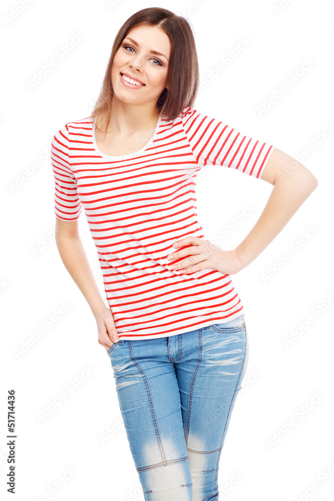 Fototapeta premium Beautiful casual lady