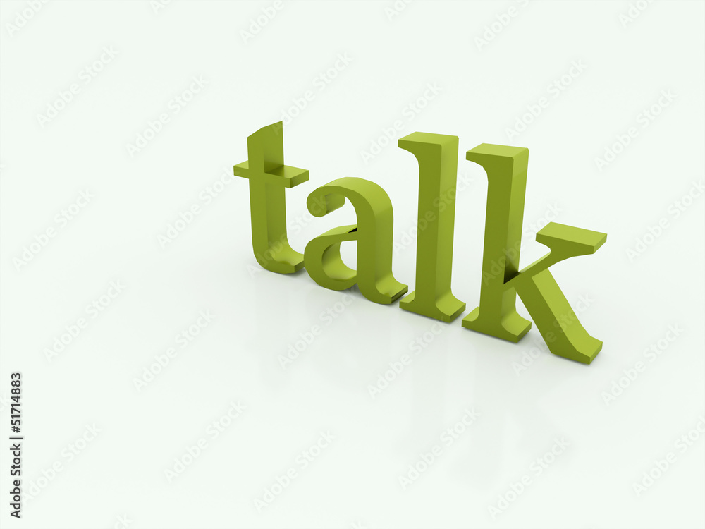 Talk text word Talk text word