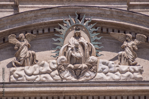 Roma, chiesa (particolare della facciata) © Gian Paolo Tarantini