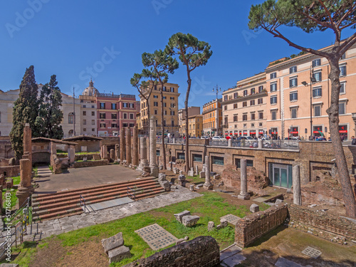 Konstfotografi Roma, largo di torre Argentina, veduta