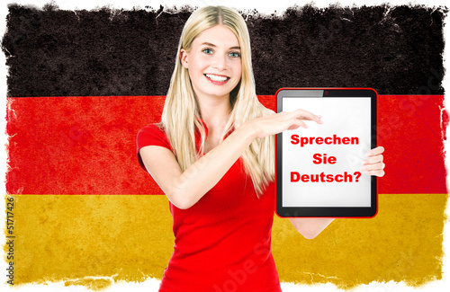 german language learning concept #51717426