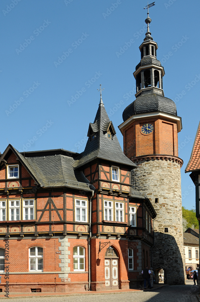 Fachwerkhäuser am Seigerturm in Stolberg Fachwerkhäuser am Seigerturm in Stolberg