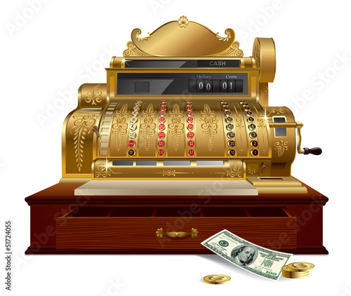 Vintage cash register