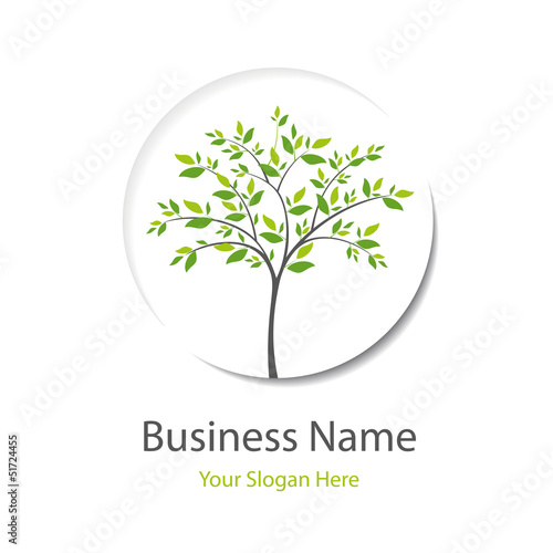 Abstract sign for green market.eps