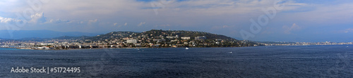 Panoramic views of the coastline of Cannes