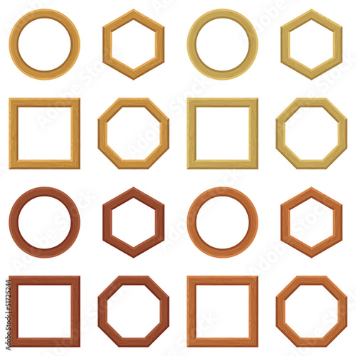 Wooden frames, set