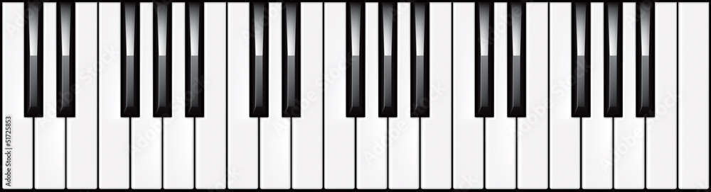 Vecteur Stock 3-octave piano keyboard illustration | Adobe Stock