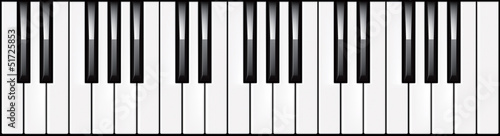 3-octave piano keyboard illustration