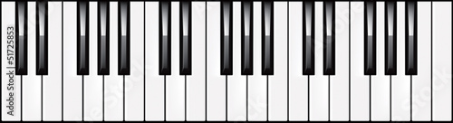 3-octave piano keyboard illustration