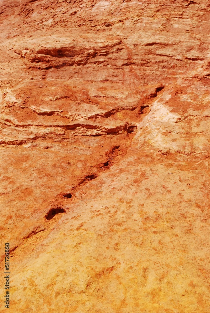 Fototapeta premium Ocher background, Roussillon, Provence, France