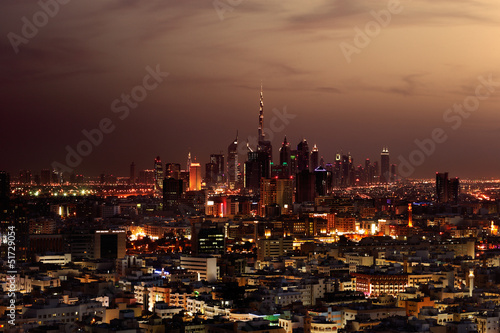 A skyline view of Dubai  UAE from Deira area