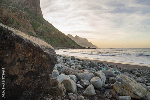 Obraz na plátně Sunset in Tenerife Island, Spain