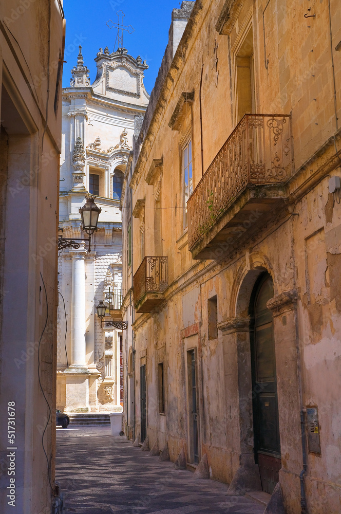 Alleyway. Lecce. Puglia. Italy.