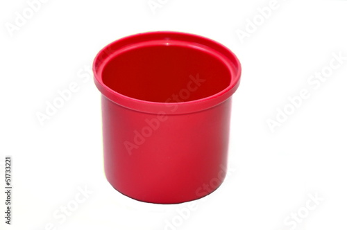 Red Plastic Container