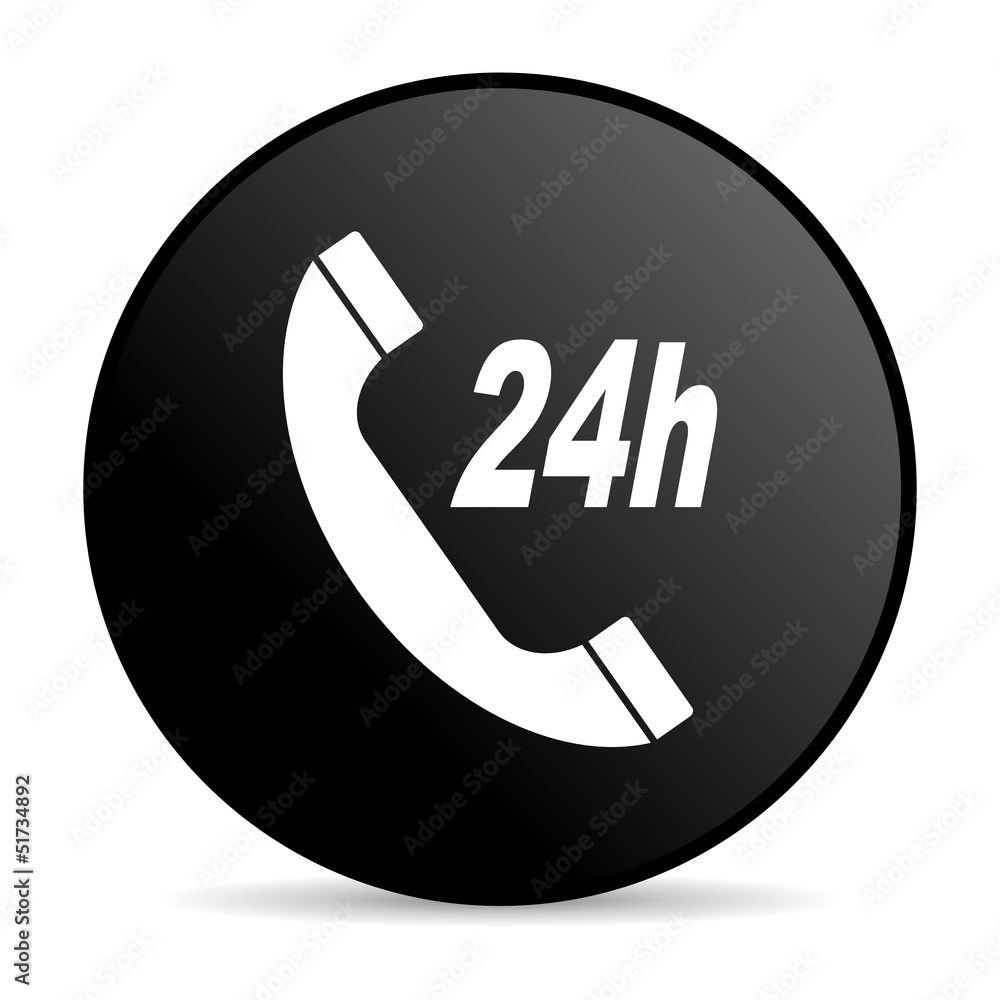 service black circle web glossy icon service black circle web glossy icon