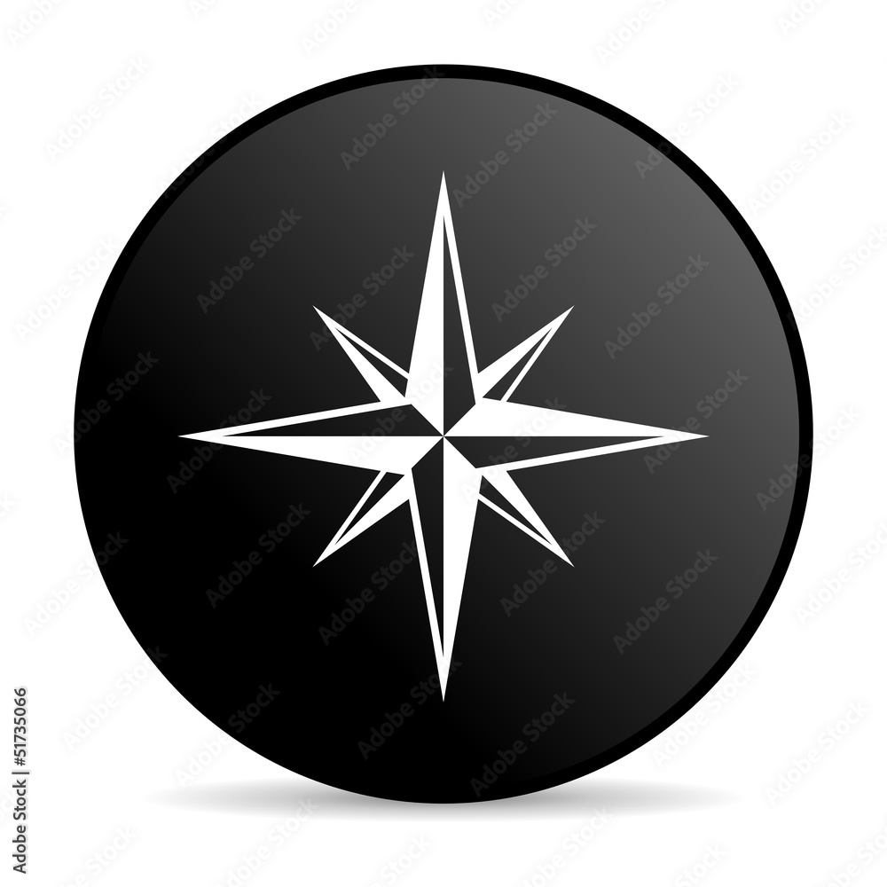 compass black circle web glossy icon compass black circle web glossy icon