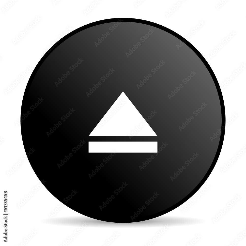 eject black circle web glossy icon eject black circle web glossy icon