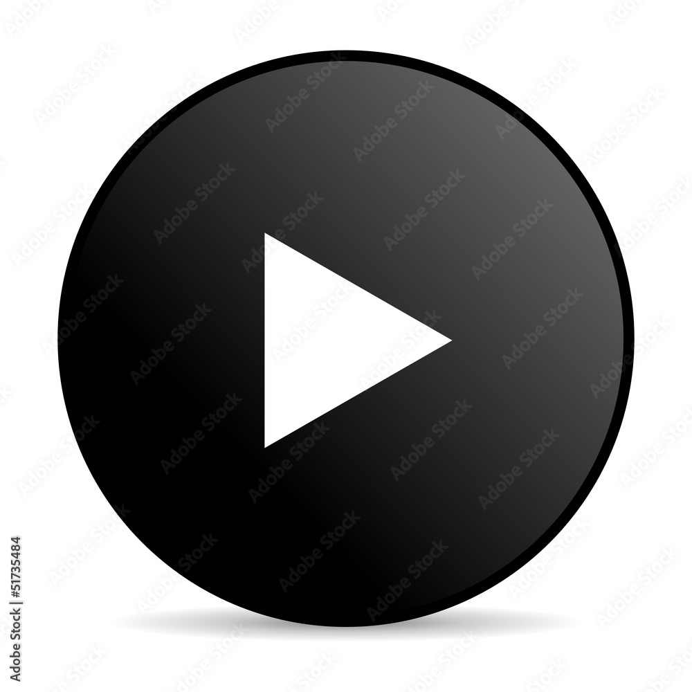 play black circle web glossy icon play black circle web glossy icon