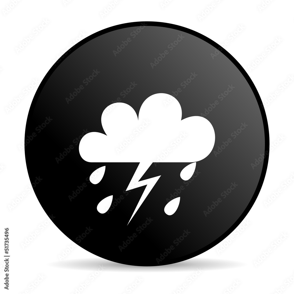 weather forecast black circle web glossy icon weather forecast black circle web glossy icon
