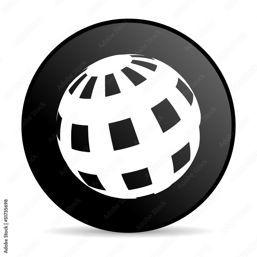 earth black circle web glossy icon earth black circle web glossy icon