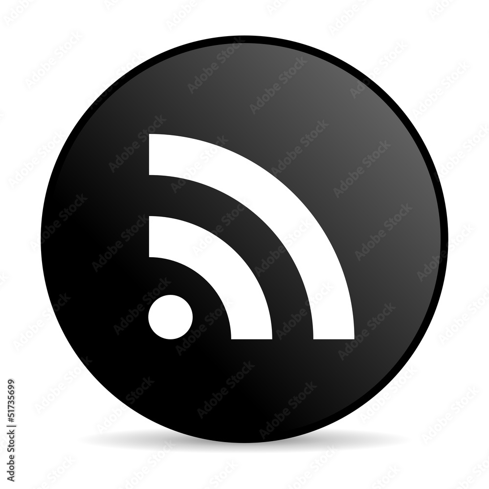 rss black circle web glossy icon rss black circle web glossy icon