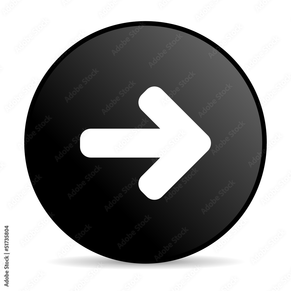 arrow right black circle web glossy icon arrow right black circle web glossy icon