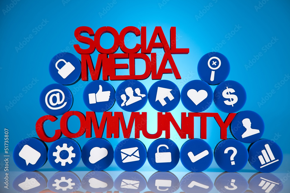 Internet concept with social media Internet concept with social media