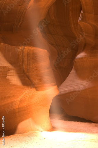 Beam of Light in Antelope Canyon