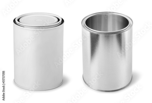 Blank paint metal cans