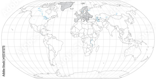 Landkarte von Europa und der Welt