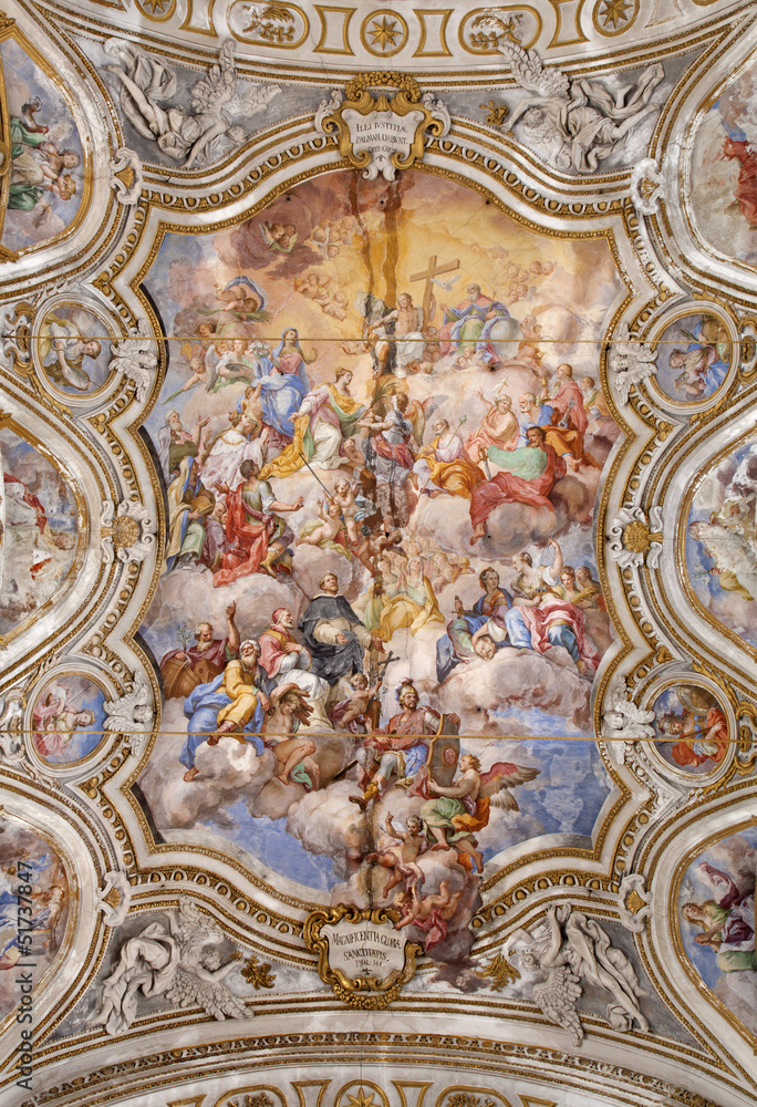 Palermo - Fresco Il trionfo di Santa Caterina