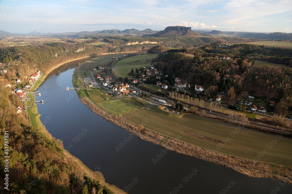 Obraz premium Rathen und Nationalpark Sächs. Schweiz