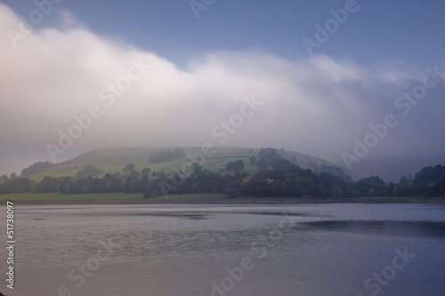 Misty morning on Ladybower Reservoir