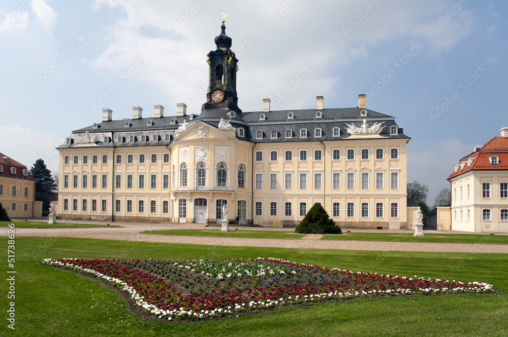 Wermsdorf Schloss Hubertusburg im Frühling