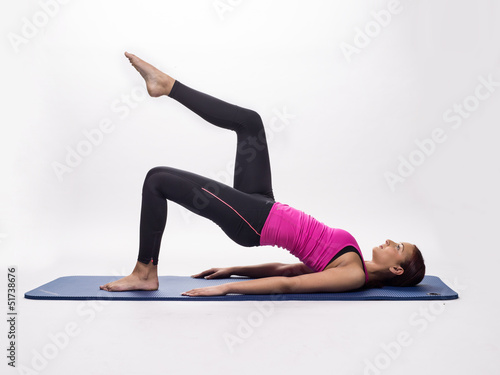 Pilates Stretching Fitness Frau