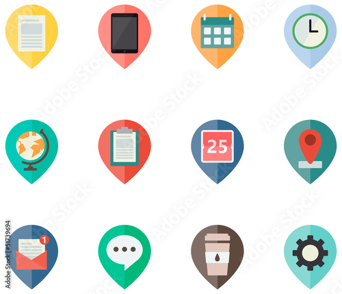 flat icons