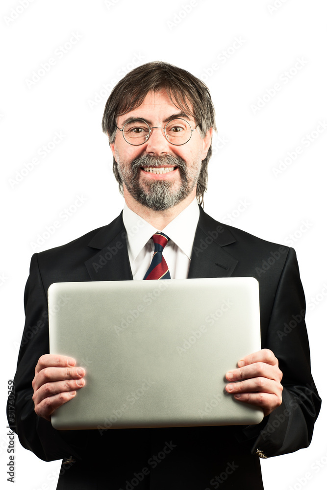 Portrait of a senior businessman smiling Portrait of a senior businessman smiling