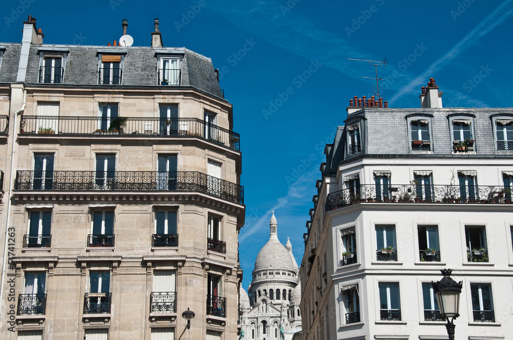 Immeubles à Montmartre/Paris