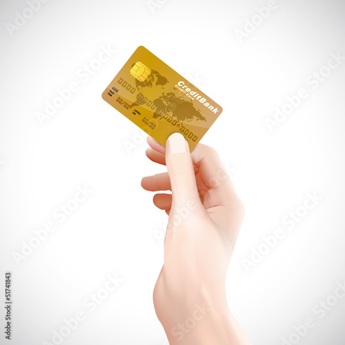 Hand credit card