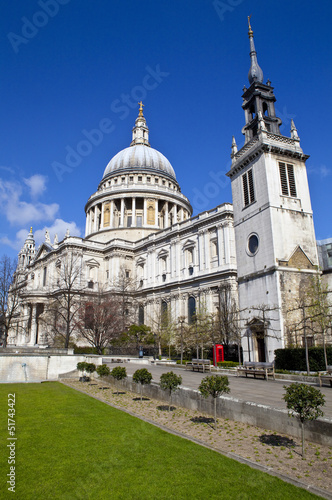 St. Paul's Cathedral and the Tower of the Former St. Augustine C