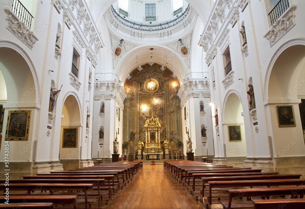 Madrid - Nave of church San Isidoro